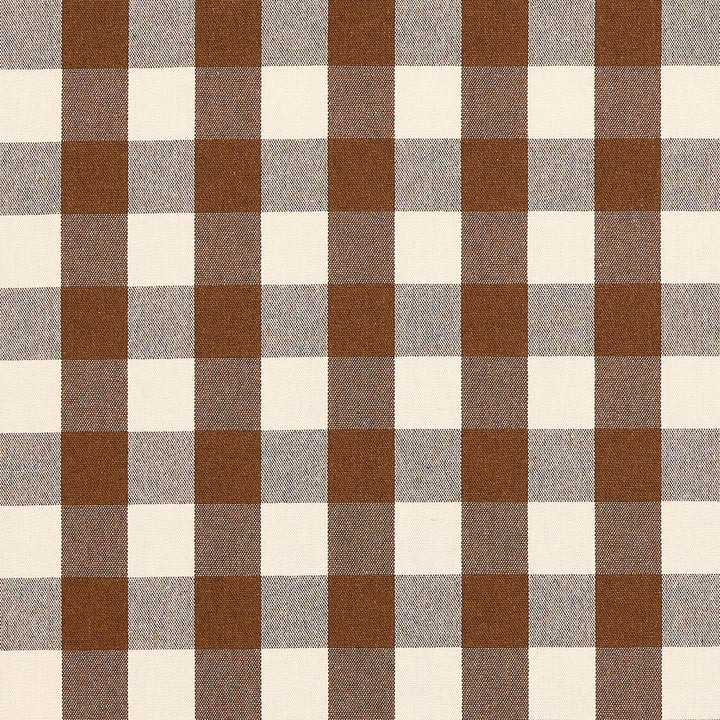 Dutton Buffalo Check Coffee 82942 by Schumacher Designer Fabric Luxe Lodge 27.5" - Swanky Fabrics -