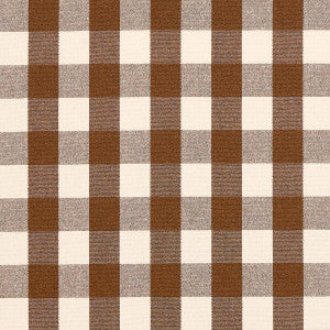 Dutton Buffalo Check Coffee 82942 by Schumacher Designer Fabric