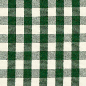 Dutton Buffalo Check Emerald 82941 by Schumacher Designer Fabric