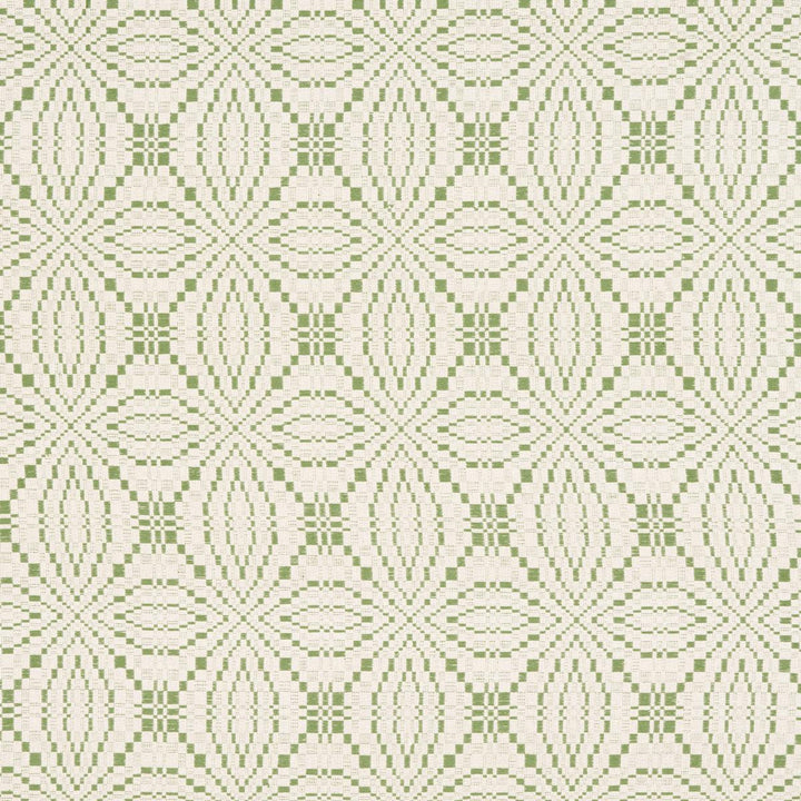 Francestown Coverlet Leaf 82910 by Schumacher Designer Fabric A Country Life 6.0" - Swanky Fabrics -