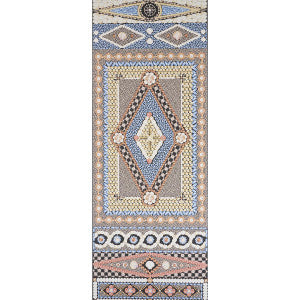 Shell Grotto Panel B Onyx Multi 5015162 by Schumacher Designer Wallpaper