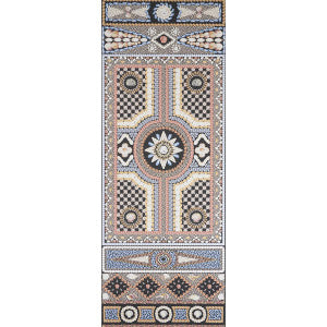 Shell Grotto Panel A Onyx Multi 5015160 by Schumacher Designer Wallpaper