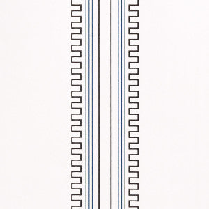 Greco Stripe Ivory 5015143 by Schumacher Designer Wallpaper