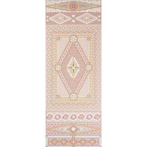 Shell Grotto Panel B Coral 5015167 by Schumacher Designer Wallpaper