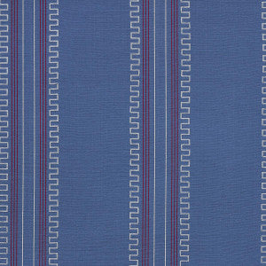 Greco Stripe Navy 83231 by Schumacher Designer Fabric