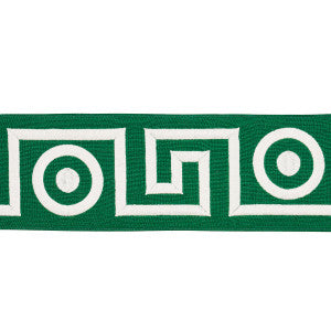 Plato Tape Green 181250 by Schumacher Designer Trim