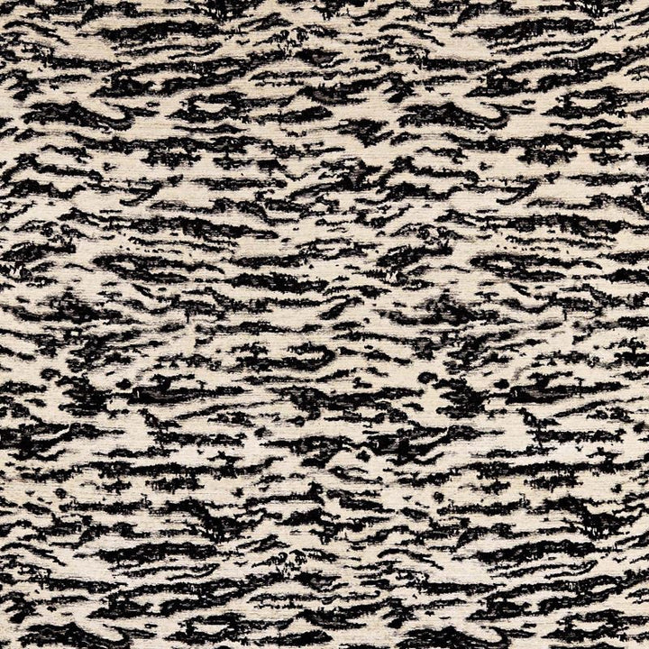 Serengeti Tigre Blanc 68901 by Schumacher Designer Fabric 125TH-ANNIVERSARY 72% Viscose, 28% Polyester Wyzenbeek 15,000 Horizontal: 25.625 and Vertical: 37 53.25 - Swanky Fabrics -