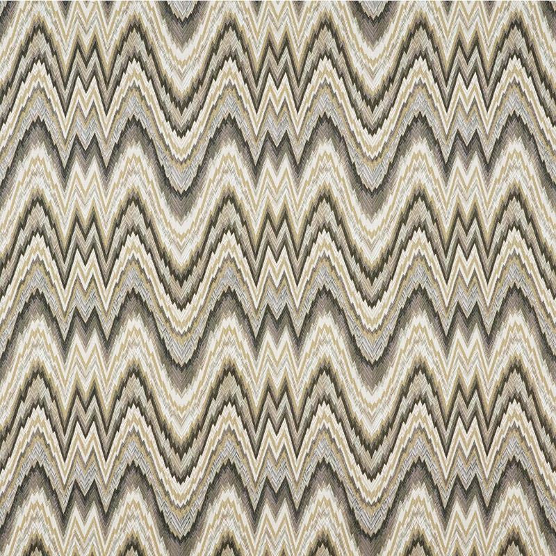 Valkyrie Flame Stitch Shale 68941 by Schumacher Designer Fabric 125TH-ANNIVERSARY 100% Cotton Wyzenbeek 12,000 Horizontal: 13.5 and Vertical: 12.25 54 - Swanky Fabrics -