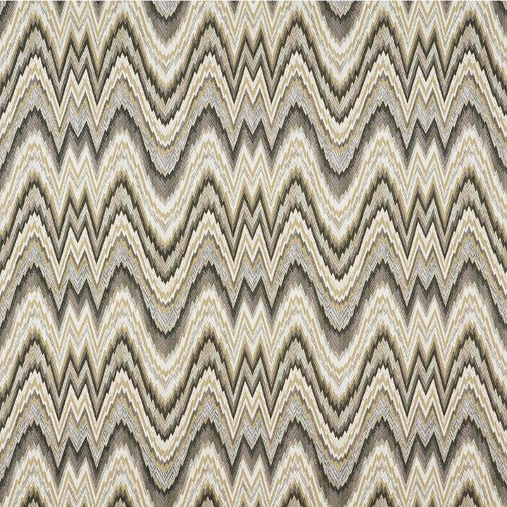 Valkyrie Flame Stitch Shale 68941 by Schumacher Designer Fabric 125TH-ANNIVERSARY 100% Cotton Wyzenbeek 12,000 Horizontal: 13.5 and Vertical: 12.25 54 - Swanky Fabrics -