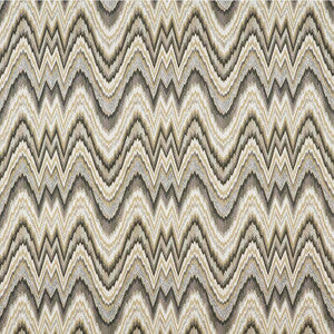 Valkyrie Flame Stitch Shale 68941 by Schumacher Designer Fabric