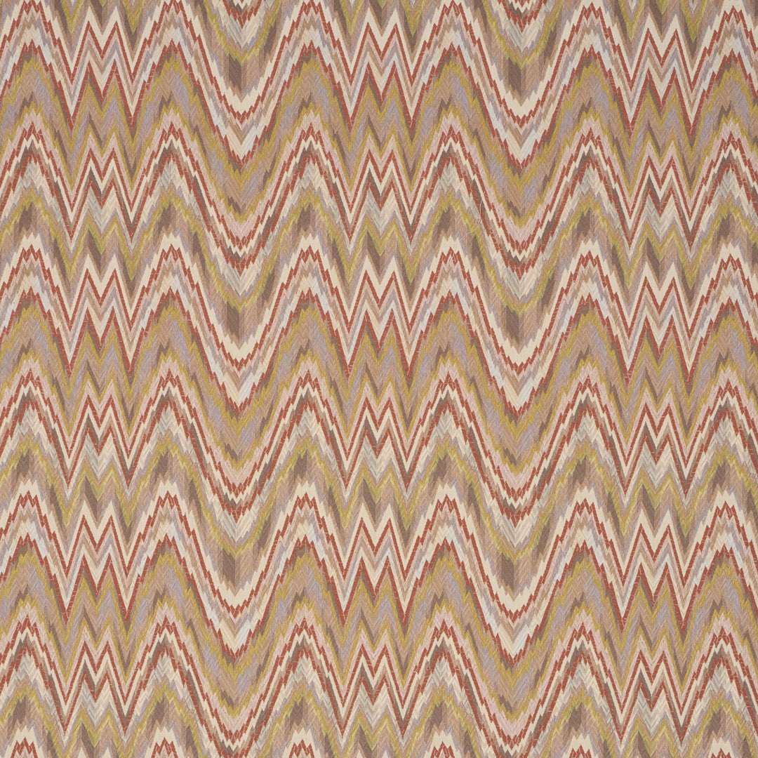 Valkyrie Flame Stitch Terracotta Hills 68943 by Schumacher Designer Fabric