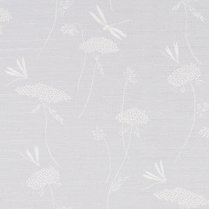 La Libellule Silk Moonstone 5015190 by Schumacher Designer Wallpaper