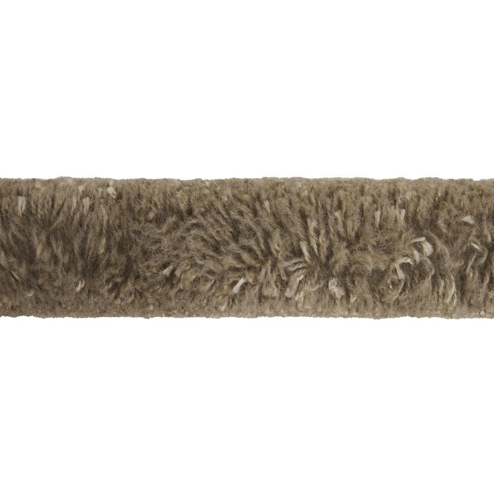 Tuft Braid Tape Clay 79737 by Schumacher Designer Trim Neisha Crosland - Swanky Fabrics -