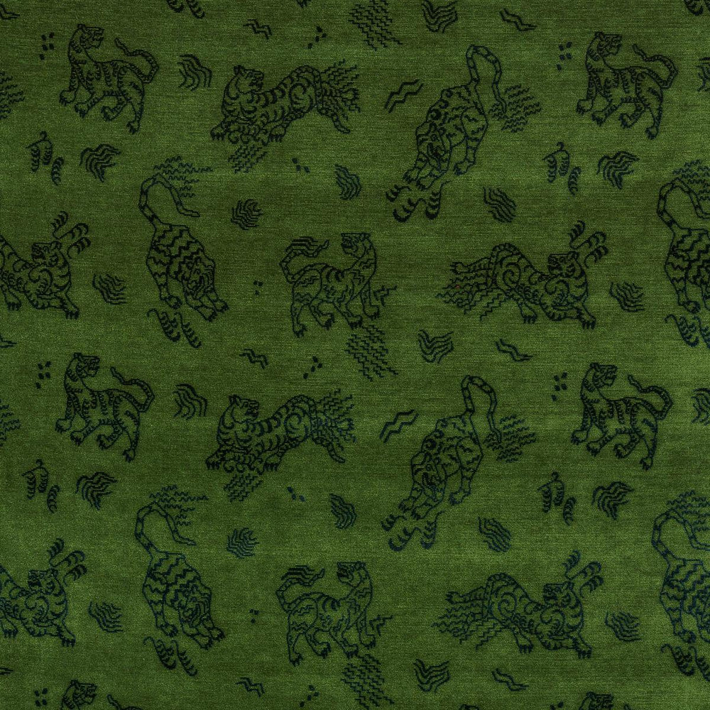 Kinabalu Velvet Emerald 82171 by Schumacher Designer Fabric Cut & Patterned Velvets 13.5" - Swanky Fabrics -
