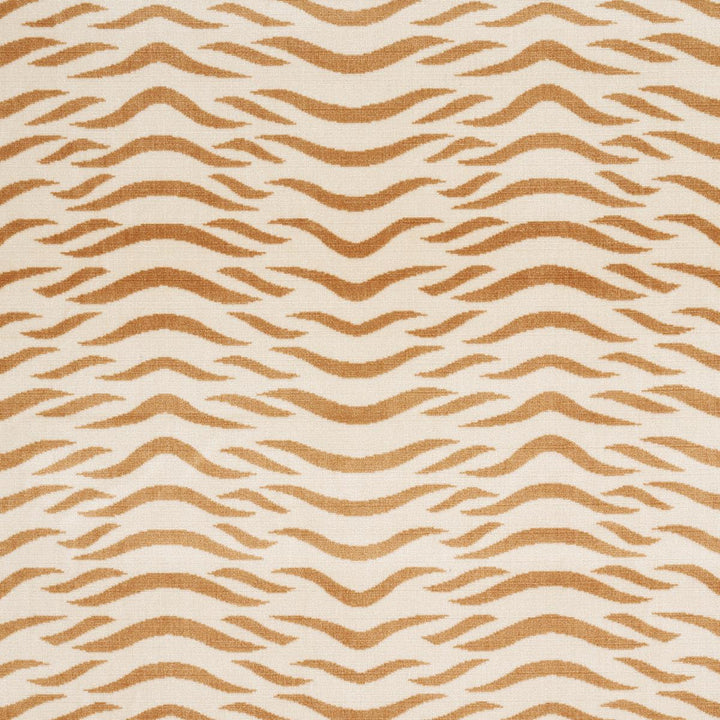 Sabi Tiger Velvet Camel 82951 by Schumacher Designer Fabric Cut & Patterned Velvets 13.62" - Swanky Fabrics -
