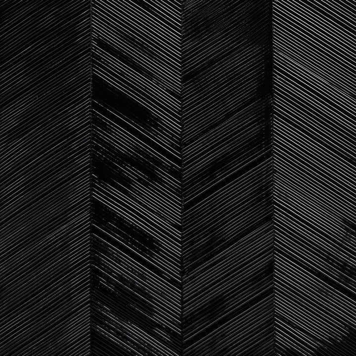 Chevron Texture Onyx 5005655 by Schumacher Designer Wallpaper Textured Wallcoverings & Printed Grasscloths 13.5" - Swanky Fabrics -