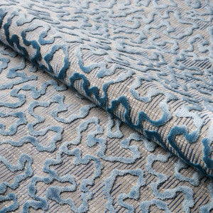 Janis Velvet Moonstone 75223 by Schumacher Designer Fabric