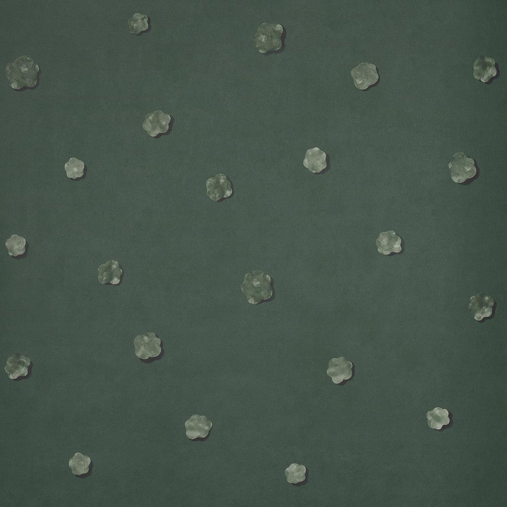 Heavenly Bodies Deep Green 5015272 by Schumacher Designer Wallpaper Backdrop 27.0" - Swanky Fabrics -