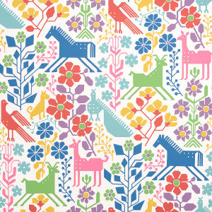 Lupita Vibrant Multi 5013762 by Schumacher Designer Wallpaper