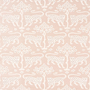 Woodland Leopard Sisal Petal 5012302 by Schumacher Designer Wallpaper