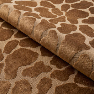 Giraffe Velvet Safari 82970 by Schumacher Designer Fabric