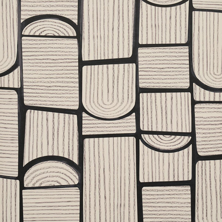 Bloomsbury Carbon 5013685 by Schumacher Designer Wallpaper Backdrop 27.0" - Swanky Fabrics -