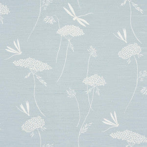 La Libellule Silk Ciel 5015191 by Schumacher Designer Wallpaper