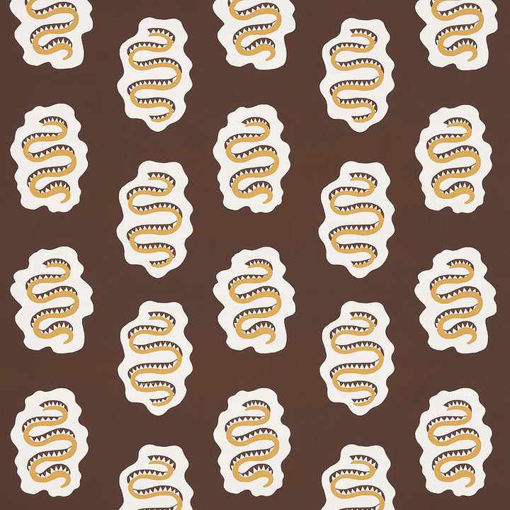 Elsa Amber 5014812 by Schumacher Designer Wallpaper Regine 12.62" - Swanky Fabrics -
