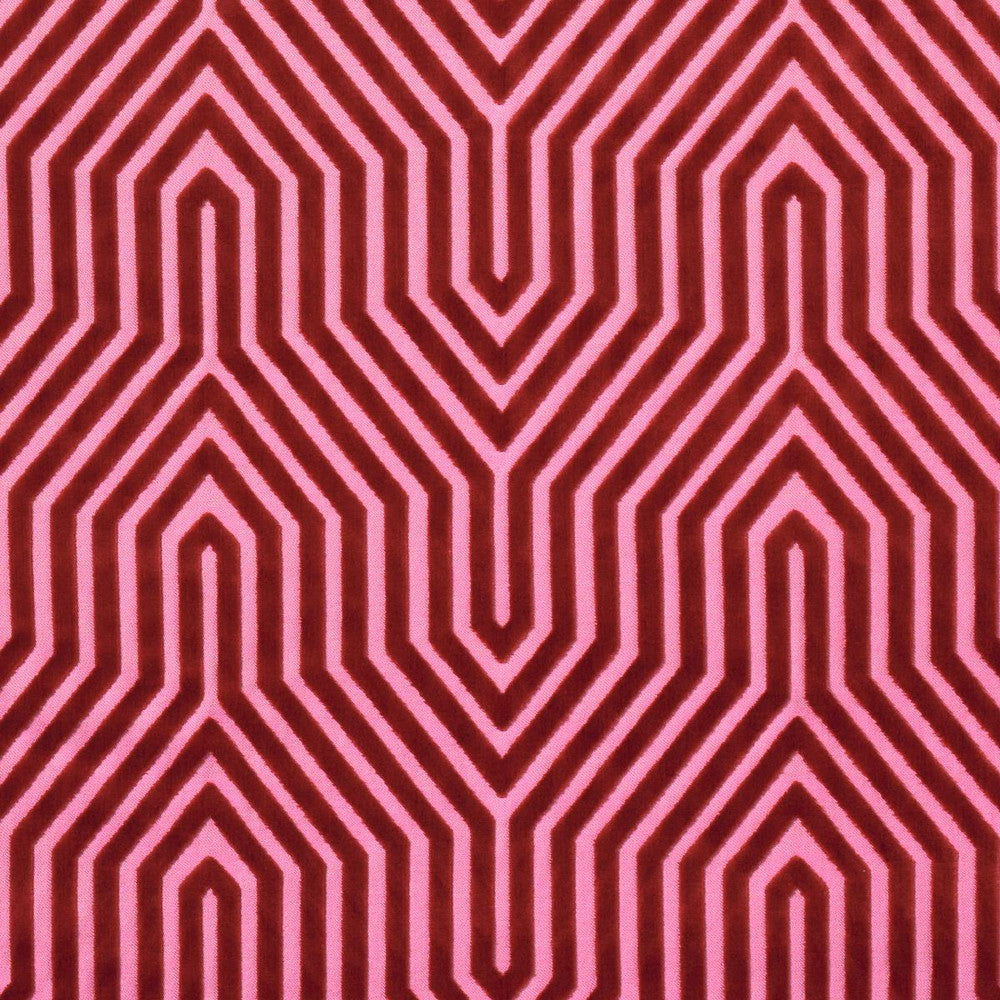 Vanderbilt Velvet Fuchsia 83001 by Schumacher Designer Fabric Cut & Patterned Velvets 13.88" - Swanky Fabrics -