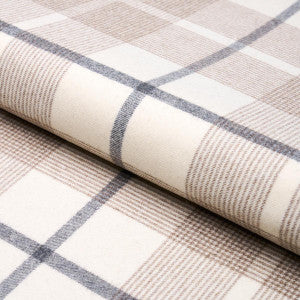 Montana Wool Plaid Neutral 66664 by Schumacher Designer Fabric