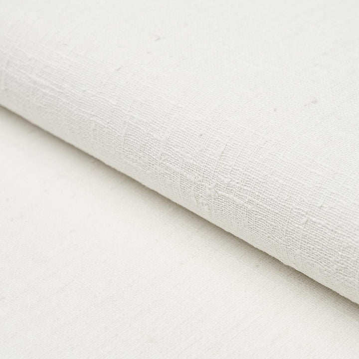 Linen Bark White 5012960 by Schumacher Designer Wallpaper Textured Wallcoverings & Printed Grasscloths - Swanky Fabrics -