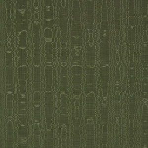 Beau Cotton Linen Moire Olive 83253 by Schumacher Designer Fabric