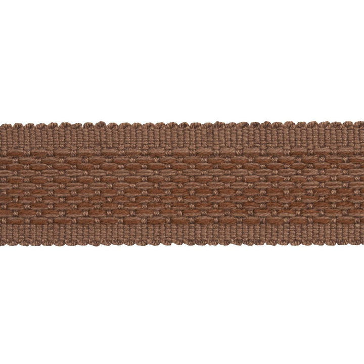 Cardiff Tape Medium Brown 83392 by Schumacher Designer Trim Patterson Flynn 1.0" - Swanky Fabrics -
