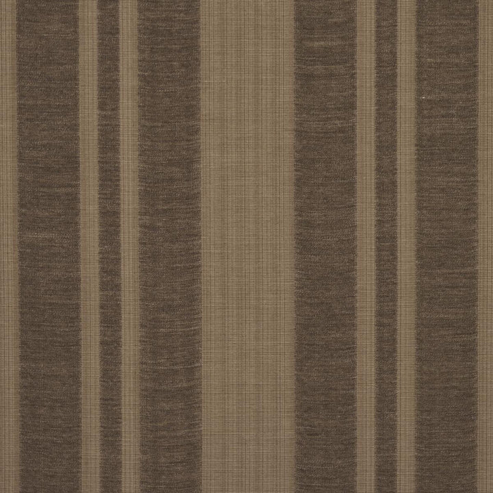 Simon Wool Linen Stripe Brown 83260 by Schumacher Designer Fabric Patterson Flynn 13.75" - Swanky Fabrics -