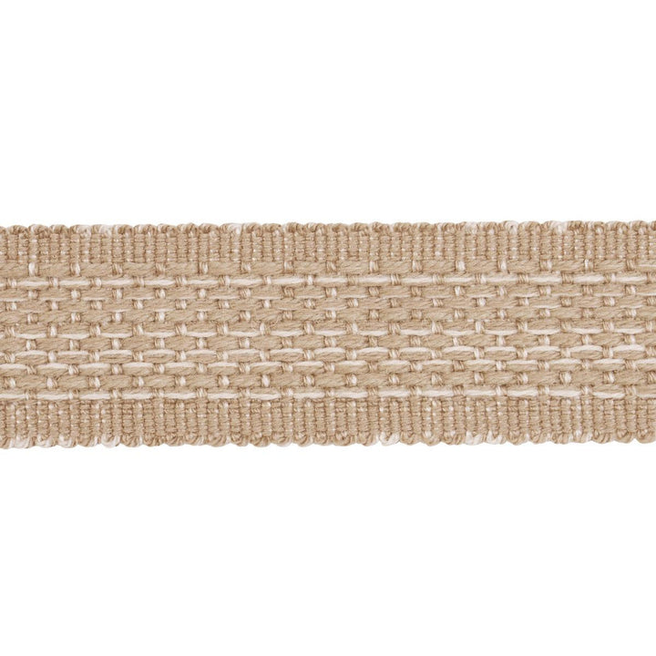 Cardiff Tape Medium Sand 83391 by Schumacher Designer Trim Patterson Flynn 1.0" - Swanky Fabrics -
