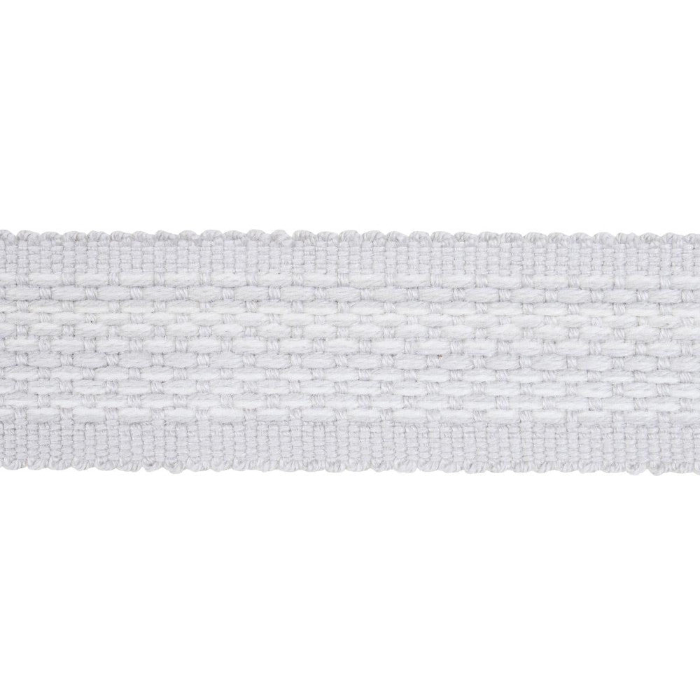 Cardiff Tape Medium Grey 83394 by Schumacher Designer Trim Patterson Flynn 1.0" - Swanky Fabrics -