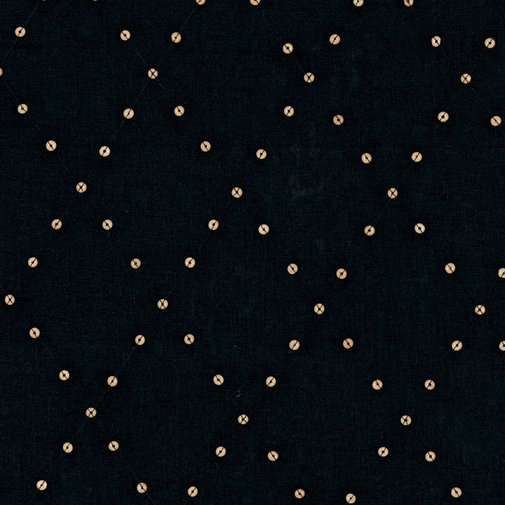 Samoa Diamond Black 69080 by Schumacher Designer Fabric Tribal-Chic 75% Linen, 22% Wooden, 3% Spun - Horizontal: 6 and Vertical: 8.5 53.5 - Swanky Fabrics -