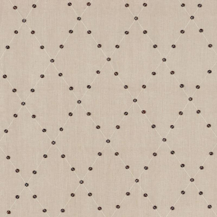 Samoa Diamond Sea Oyster 69081 by Schumacher Designer Fabric Mary-McDonald 75% Linen, 22% Wooden, 3% Spun - Horizontal: 6 and Vertical: 8.5 53.5 - Swanky Fabrics -