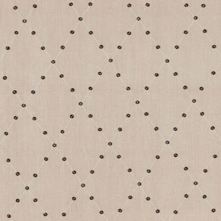 Samoa Diamond Sea Oyster 69081 by Schumacher Fabric Schumacher Fabric Samoa Diamond Sea Oyster 69081Fabric LINEN 75% INDIA </p><p>Repeat: H: HORZ. 6" (15CM) , V: VERT. 8 1/2" (22CM) 53.5 - Fabric Carolina -