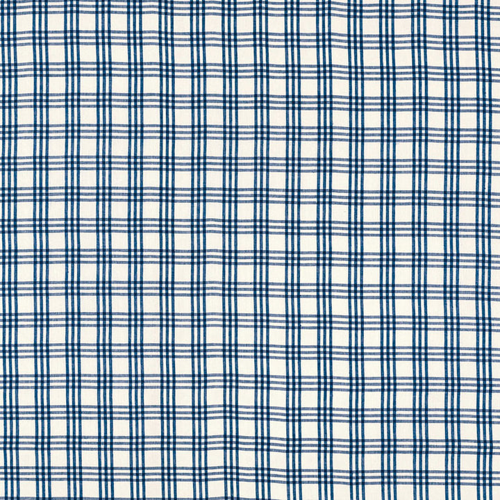 Imogen Indigo 69154 by Schumacher Fabric Schumacher Fabric Imogen Indigo 69154Fabric LINEN 100% INDIA </p><p>Repeat: H: HORZ. 3" (8CM) , V: VERT. 3" (8CM) 53 - Fabric Carolina -