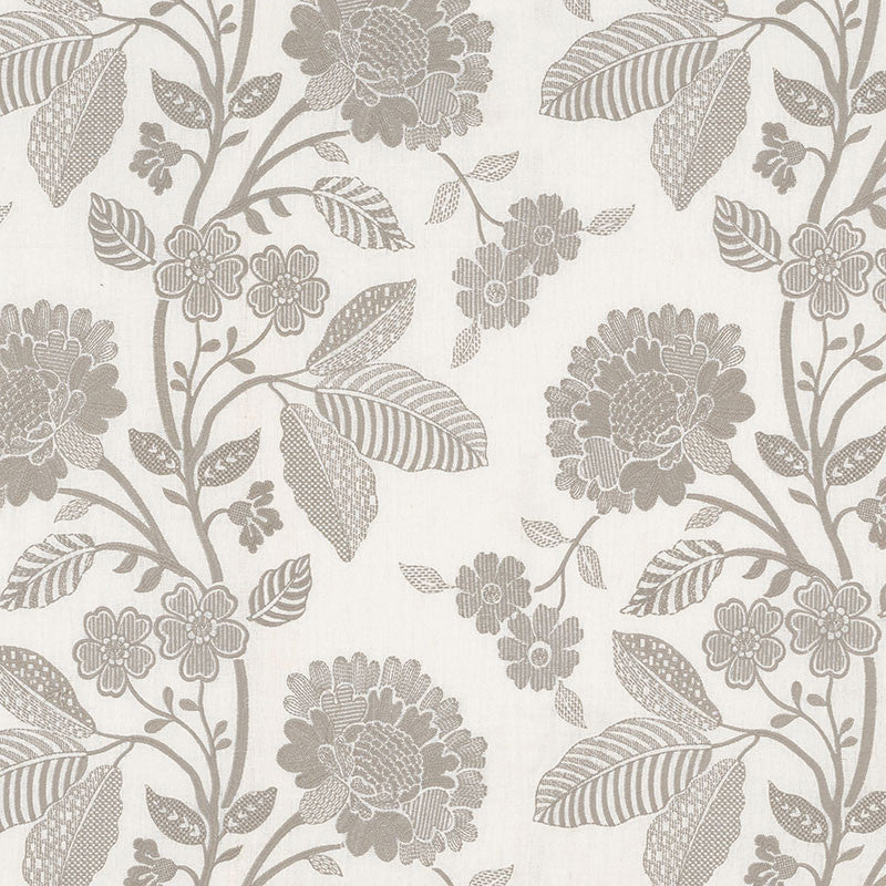 Elspeth Dove 69161 by Schumacher Designer Fabric COUNTRY CHIC See Sample INDIA - </p><p>Repeat: Horizontal: 26 1/4" (67CM) and Vertical: 30 1/4" (77CM) 52 1/2" WIDE (133CM) - Swanky Fabrics -