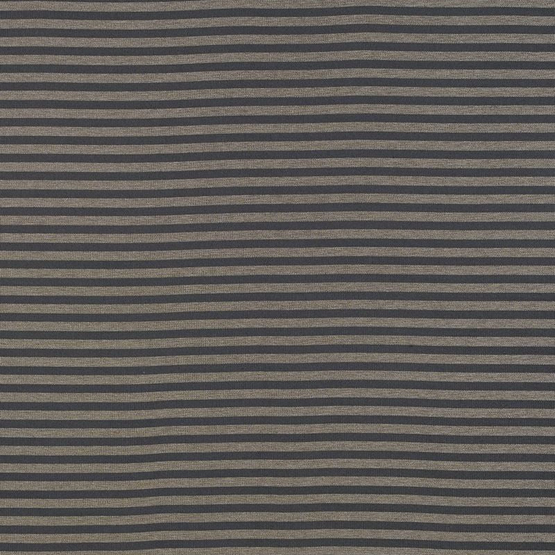 Geoffrey Metallic Stripe Carbon 69240 by Schumacher Designer Fabric Understated-Luxury 74% Viscose, 26% Cotton Wyzenbeek 15,000 Horizontal: - and Vertical: 1.25 54.25 - Swanky Fabrics -