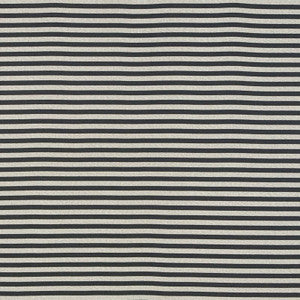 Geoffrey Metallic Stripe Smoke 69241 by Schumacher Designer Fabric