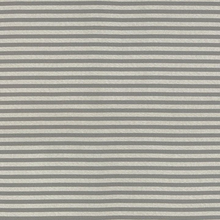 Geoffrey Metallic Stripe Mercury 69243 by Schumacher Designer Fabric Understated-Luxury 74% Viscose, 26% Cotton Wyzenbeek 15,000 Horizontal: - and Vertical: 1.25 54.25 - Swanky Fabrics -