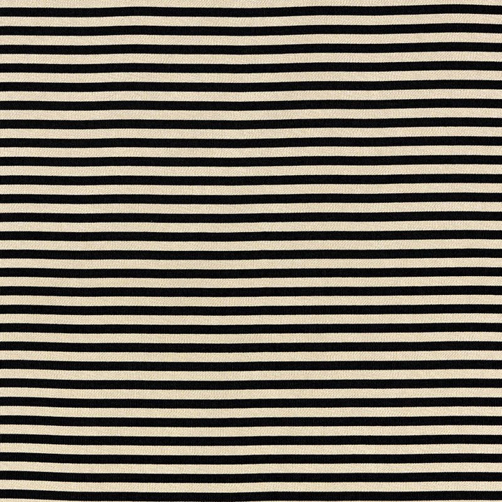Geoffrey Metallic Stripe Obsidian 69245 by Schumacher Designer Fabric Understated-Luxury 74% Viscose, 26% Cotton Wyzenbeek 15,000 Horizontal: - and Vertical: 1.25 54.25 - Swanky Fabrics -