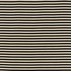 Geoffrey Metallic Stripe Obsidian 69245 by Schumacher Designer Fabric