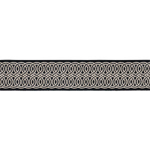 Infinito Indoor/Outdoor Black 83540 by Schumacher Designer Trim