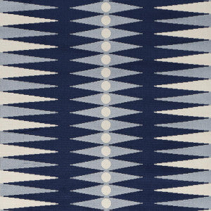 Backgammon Cut Velvet Blue 83200 by Schumacher Designer Fabric
