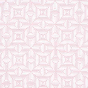 Amazing Maze Indoor/Outdoor Blush 65327 by Schumacher Designer Fabric