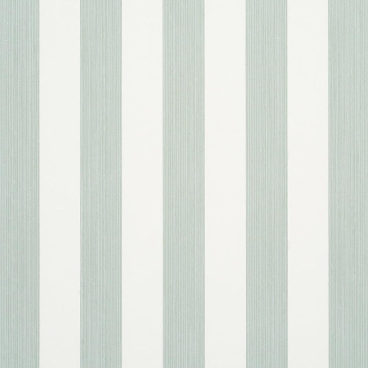 Edwin Stripe Medium Eucalyptus 5013613 by Schumacher Designer Wallpaper Perennial Favorites 2.44" - Swanky Fabrics -